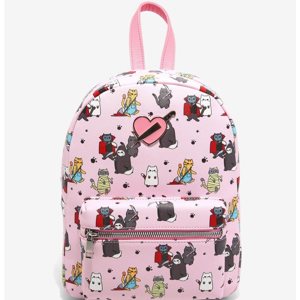 Hot Topic Horror Cats Mini Backpack